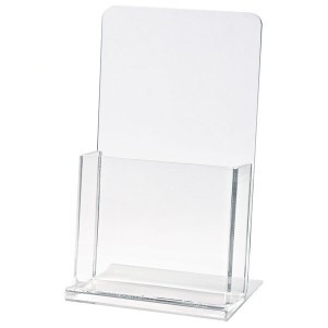 Clear Countertop Brochure Holder (8 1/2"x11"x2")