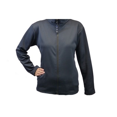 Ladies Polyester Performance Soft Shell Full Zip Jacket