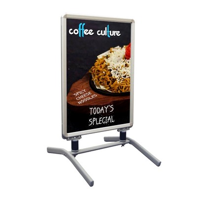 Springster™ L Flexible Snap Frame Sidewalk Sign (Hardware with Graphic)