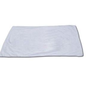 White Terry/Velour Hemmed Beach Towel (30"x60")