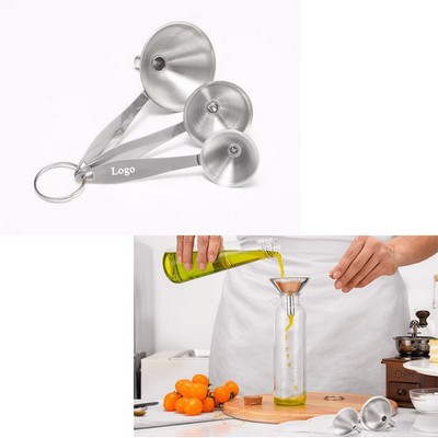 Stainless Steel Funnel Set