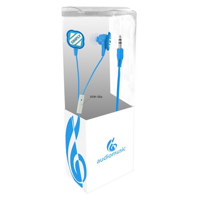 3D Logo Earbuds With Microphone