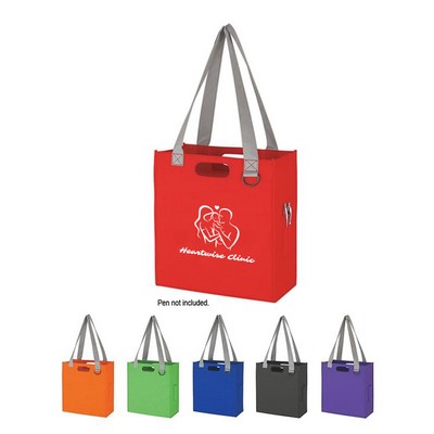 Classic Non-woven Tote Bag with Pen Holders