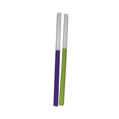 Reusable Duotone Straight Silicone Straw