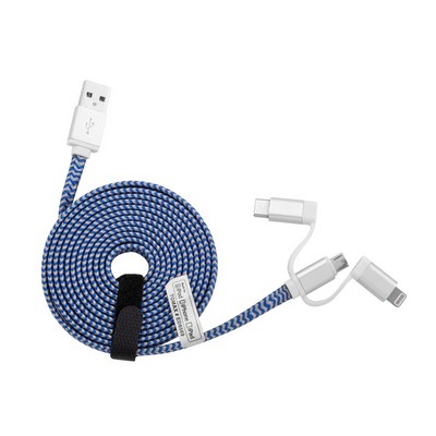 Apple Certified 3-in-1 Flat Charging Cable