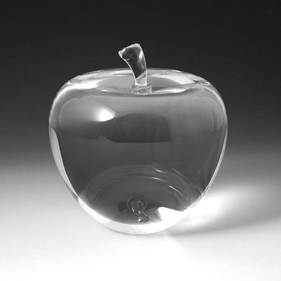 Crystal Apple optical crystal award/trophy.3.125"D