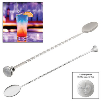 Flair Bartending Mixing Spoon and Muddler