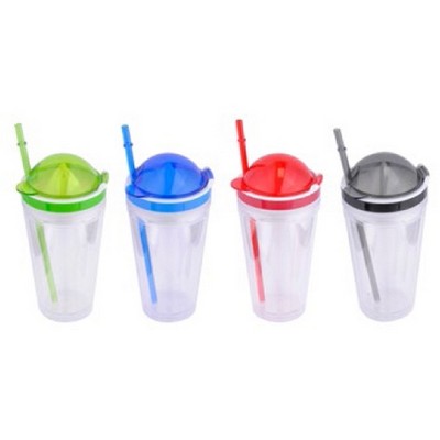 16 Oz. Plastic Mug Tumbler