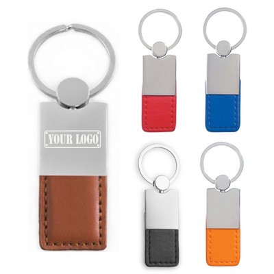 Colored Leatherette Key Fob