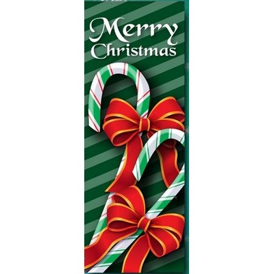 3'x8' Vertical Polyester Holiday Flags & Banner (Merry Christmas)