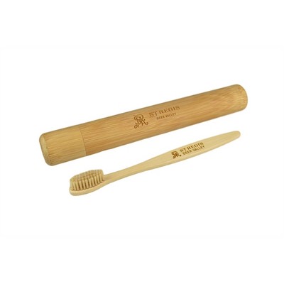 Bamboo Toothbrush w/Bamboo Case