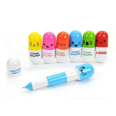 Mini Capsule shape Stretchy Ball Pen