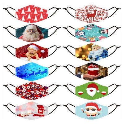 Adjustable Merry Christmas Face Mask