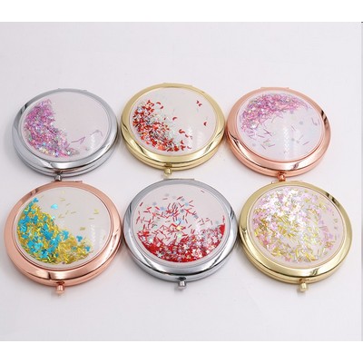 Glitter Quicksand Pocket Mirror