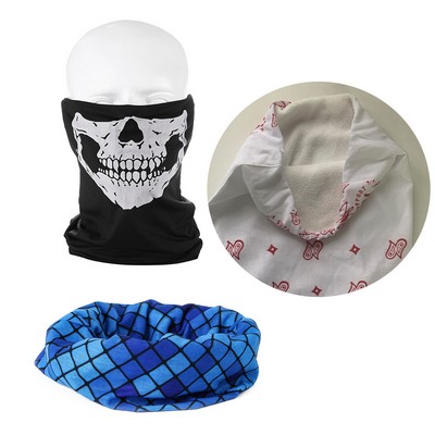 Multi-Purpose Custom Polar Fleece Head Wear Neck Warmer