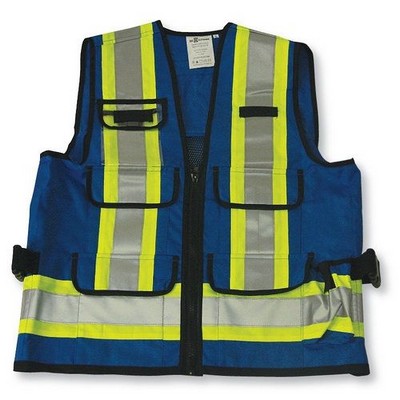 Royal Blue Supervisor Vest w/Mesh Option