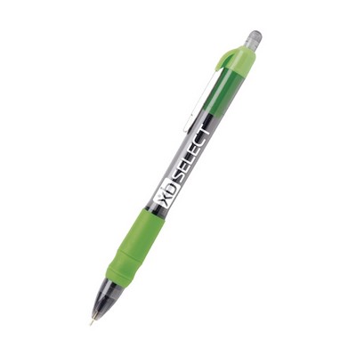 Translucent Rubber Grip Plastic Pen