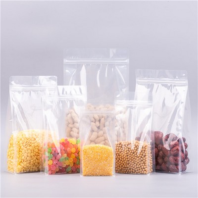 Zipper Pouch Transparent Flat Bottom Packaging Bag