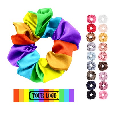 Rainbow Hair Scrunchies