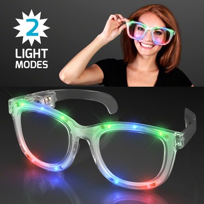 Wacky Flash LED Jumbo Party Shades - BLANK