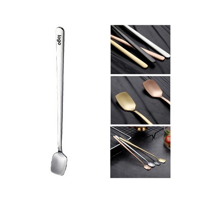 Square Stainless Steel Spoon