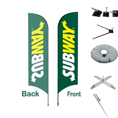 15' Single Sided Fiber Glass And Aluminum Sail Banner