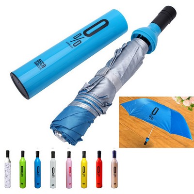 Wine Bottle Shape Mini Umbrella