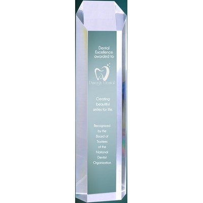 3" x 12" Clear Tower Acrylic Award