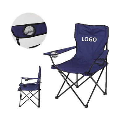 Folding Beach Armchair With Cup Holder