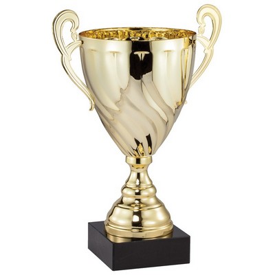 Gold Trophy Cup 17" H