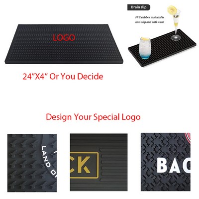 Customized PVC Rubber Bar Service Mat Coffee Mats Non-spill Mats