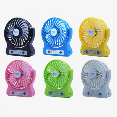 360 Degree Rotatable Rechargeable Mini USB Fan