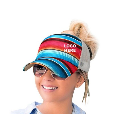 Serape Ponytail Hat