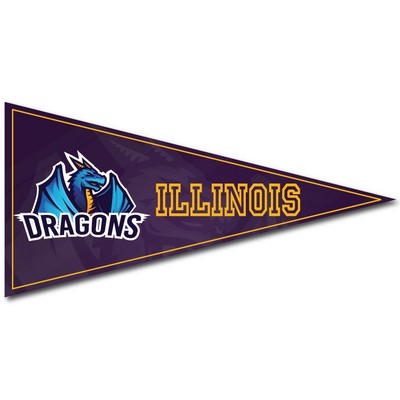 Outdoor Vehicle Full Color Magnet Booster Pennant Shape