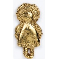 Girl Rag Doll Stock Casting Lapel Pin