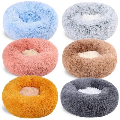 Pet Beds for Cats Dog Memory Foam Donut Cuddler