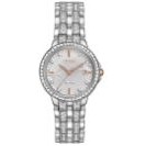 Citizen® Ladies' Silhouette Crystal Eco-Drive® Watch w/Two-Tone Dial & Brilliant Crystals