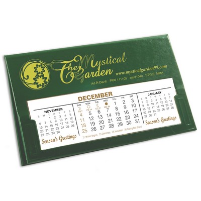 MMA Deskdate® Desk Calendar Forest Green