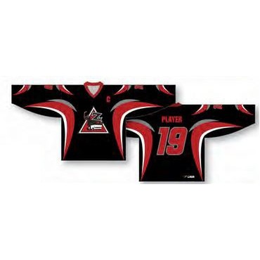 Classic Cut Hockey Jersey w/Waved Line Patterns