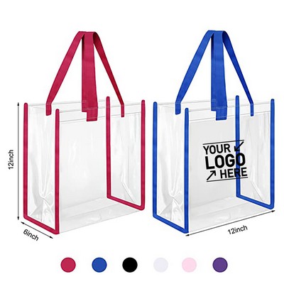 Pvc Plastic Tote Bag With Handles