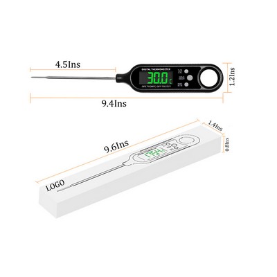 Back Suction Probe Kitchen Baking Thermometer