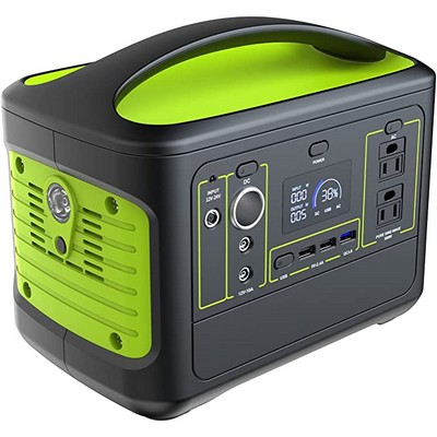 568Wh Lithium-Ion Power Station w/USB/Fast Charge USB/USB-C/Car/5.5mm DC Outputs