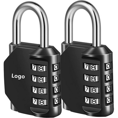 Combination Lock 4 Digit Outdoors Padlock for School Gym Locker Sports Locker