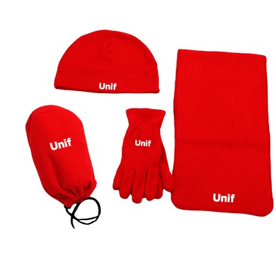 Polar Fleece Winter Keep Warm Set