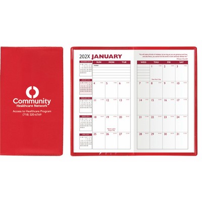 Standard Vinyl Monthly Pocket Planner