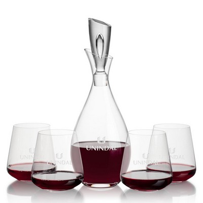 Juliette Decanter & 4 Breckland Stemless Wine