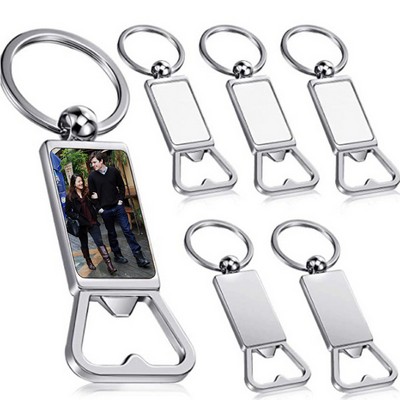 Rectangle Bottle Opener Keychain