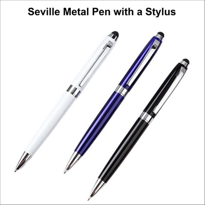 Seville Metal Pen with a Stylus.