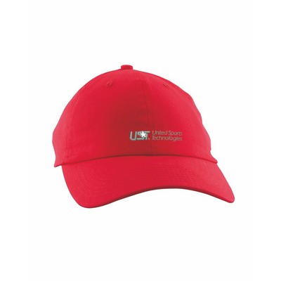 Budget Unstructured Baseball Cap - Red