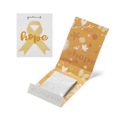 Orange Ribbon Garden of Hope Matchbook